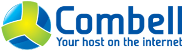 logo with text: Combell, your host on the internet